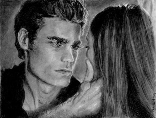 vampire diaries stefan and elena. He has to know who Elena is,
